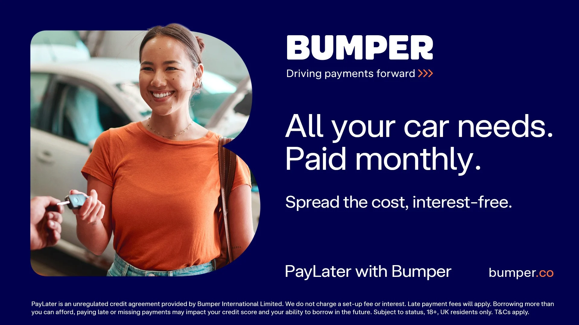 Pay later with Bumper